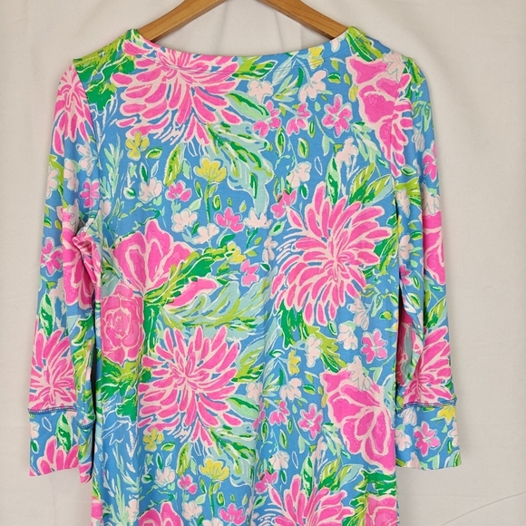 Lilly Pulitzer NWT Sophie UPF 50+ Shift Mini Dress Tropical Floral Size Small - Picture 11 of 11